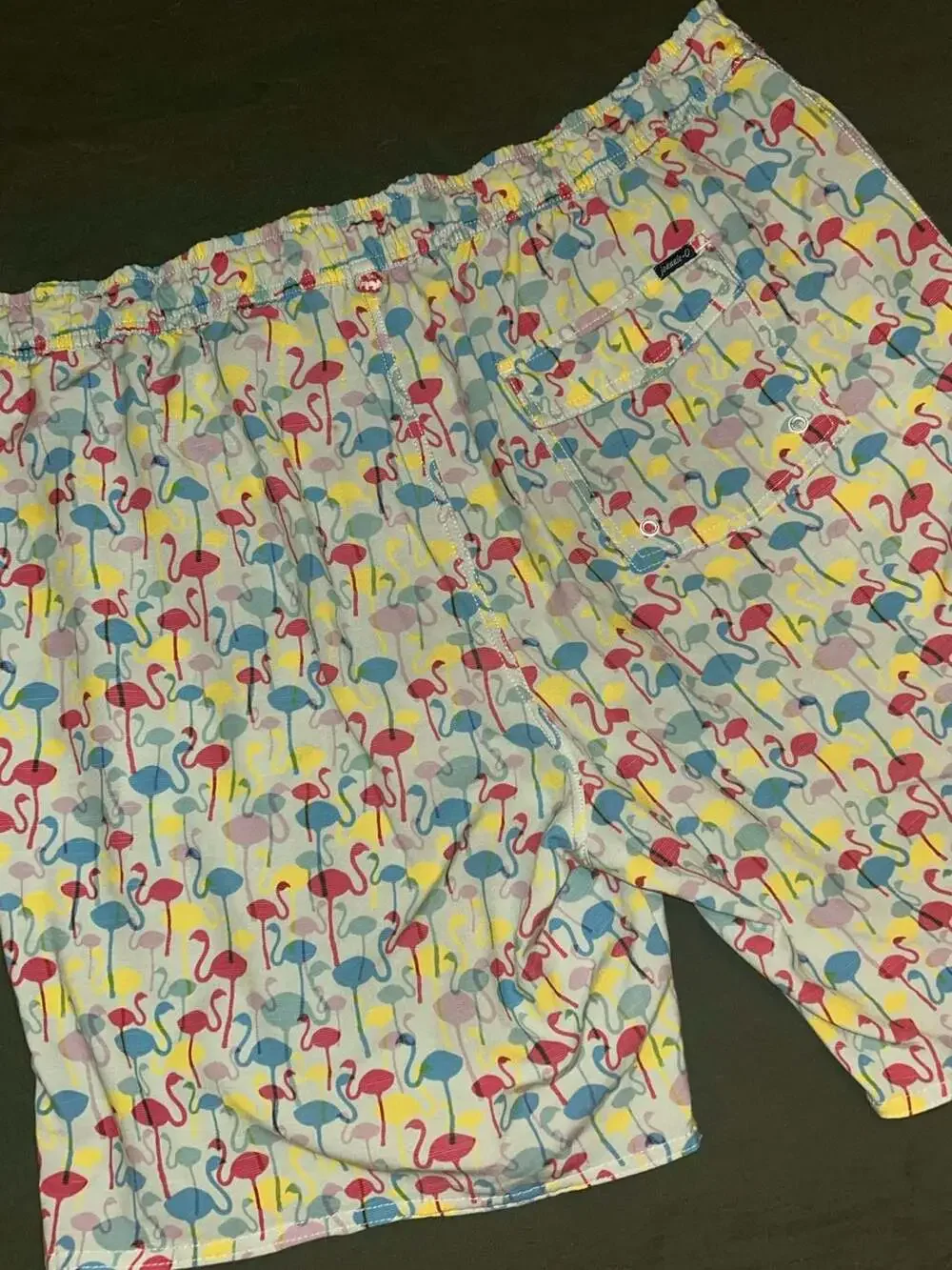 johnnie-O Flamingo Print Swim Trunks